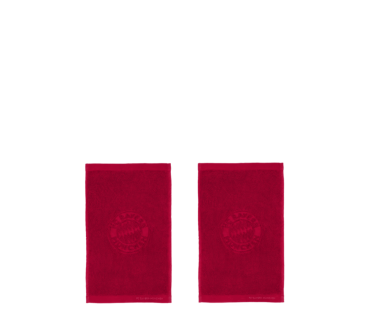 FC Bayern München Gästehandtuch 2er-Set Bordeaux 50x30 cm